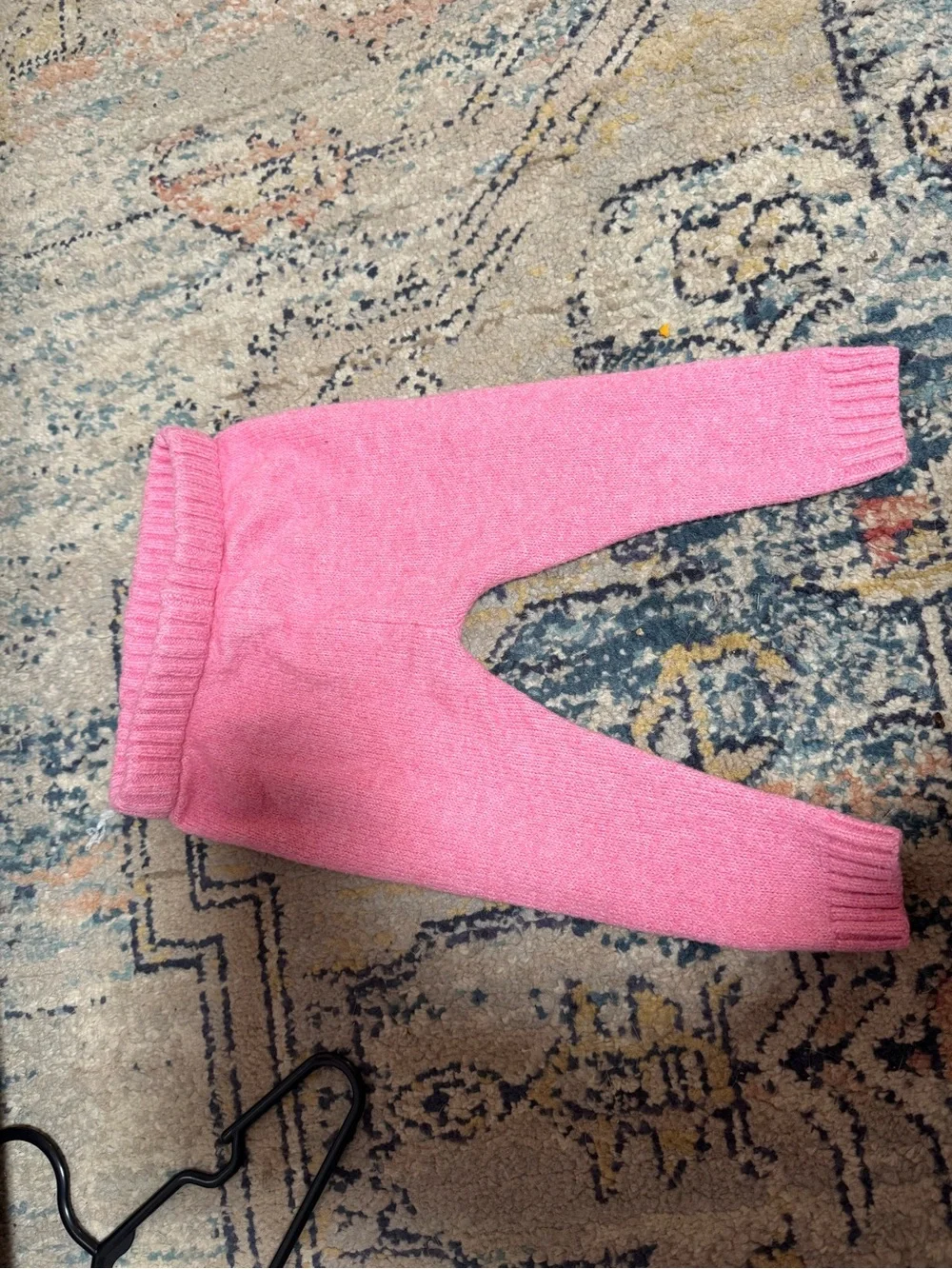 Old Navy Pink Sweater with Cream Bow set